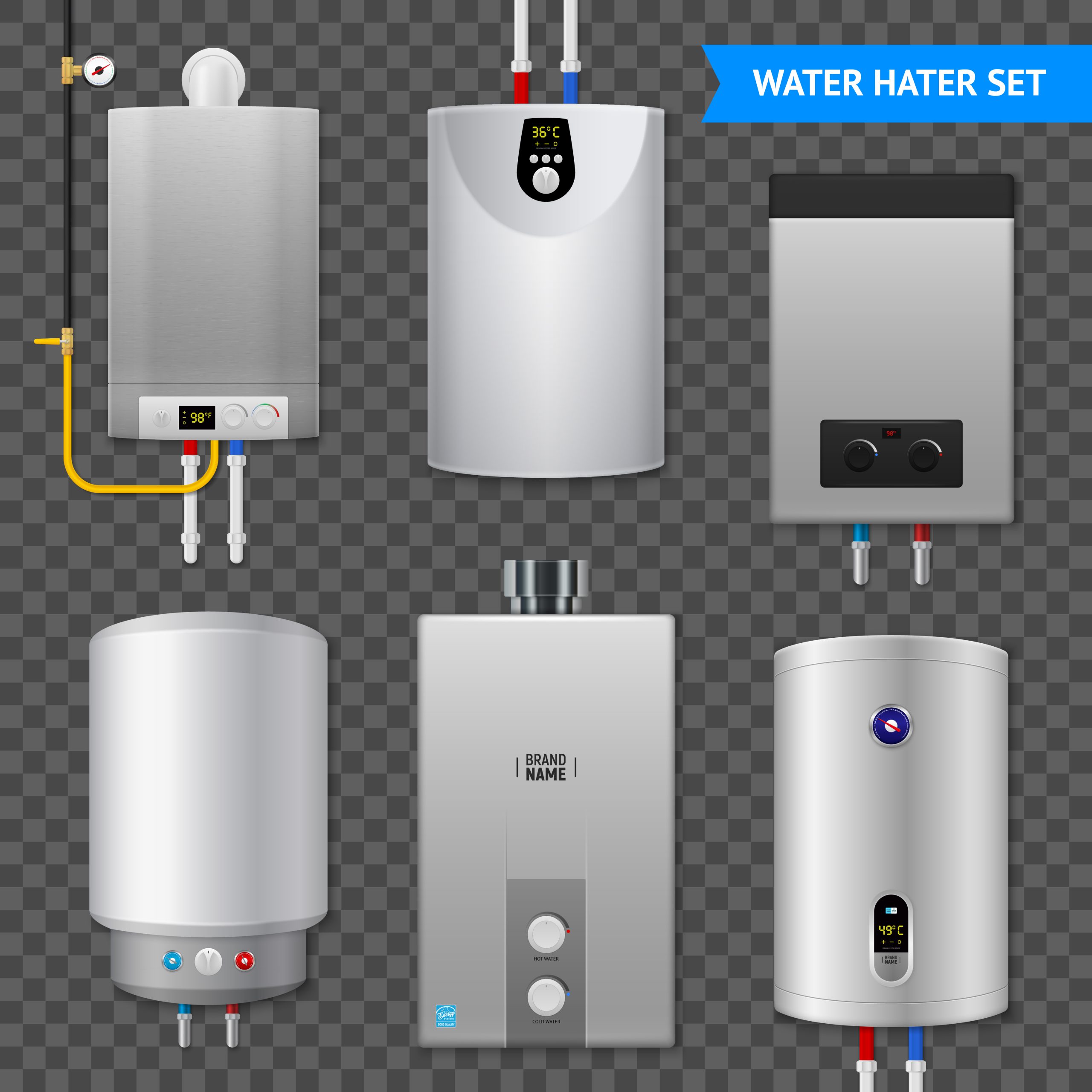 Boilersysteem aan de wand